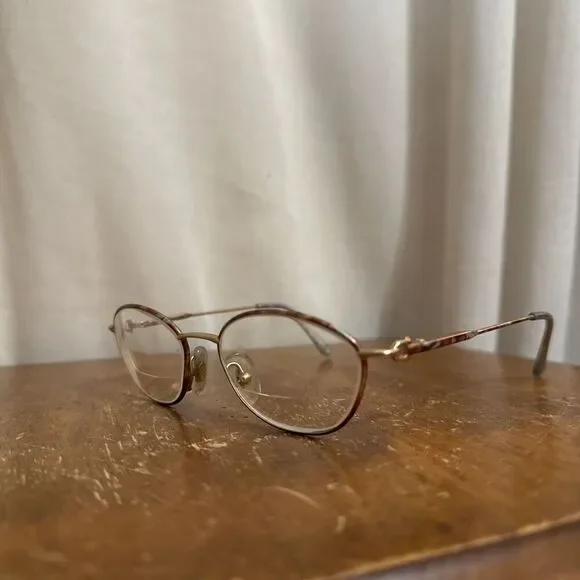 Gucci‎ GG 2615 Tortoise Shell Gold Eyeglass Frames 125 KD4 Italy Designer Women